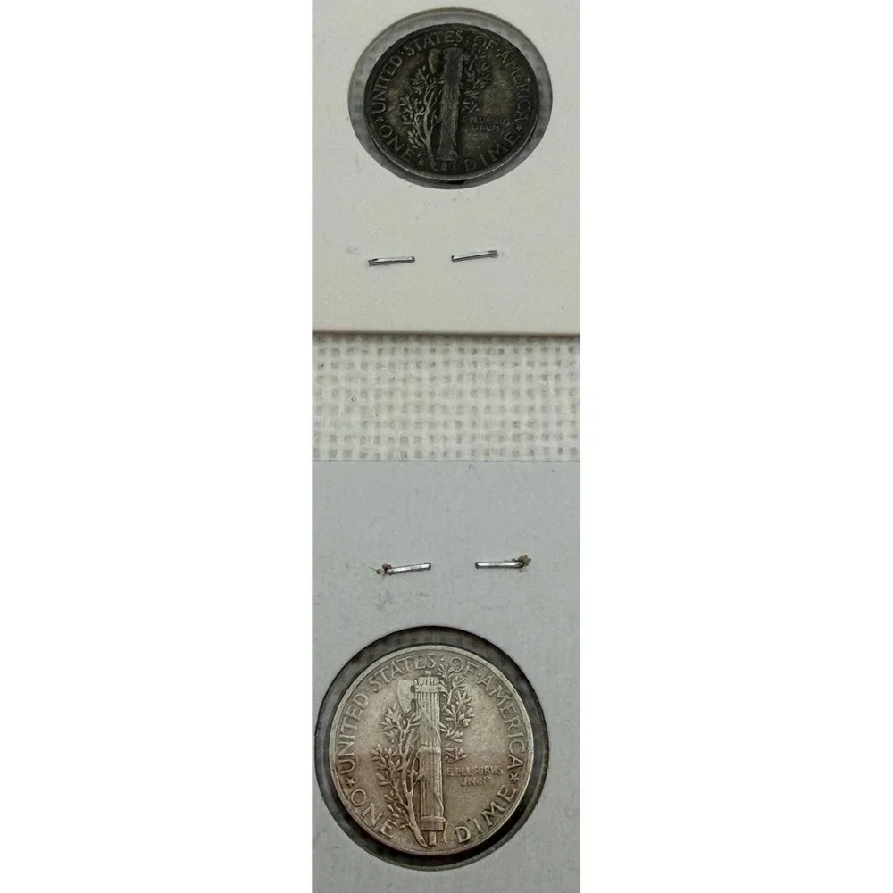 Mercury Silver Dime Lot 1941S 1942 1944 1945D Merc Liberty 90% Silver 4 coins